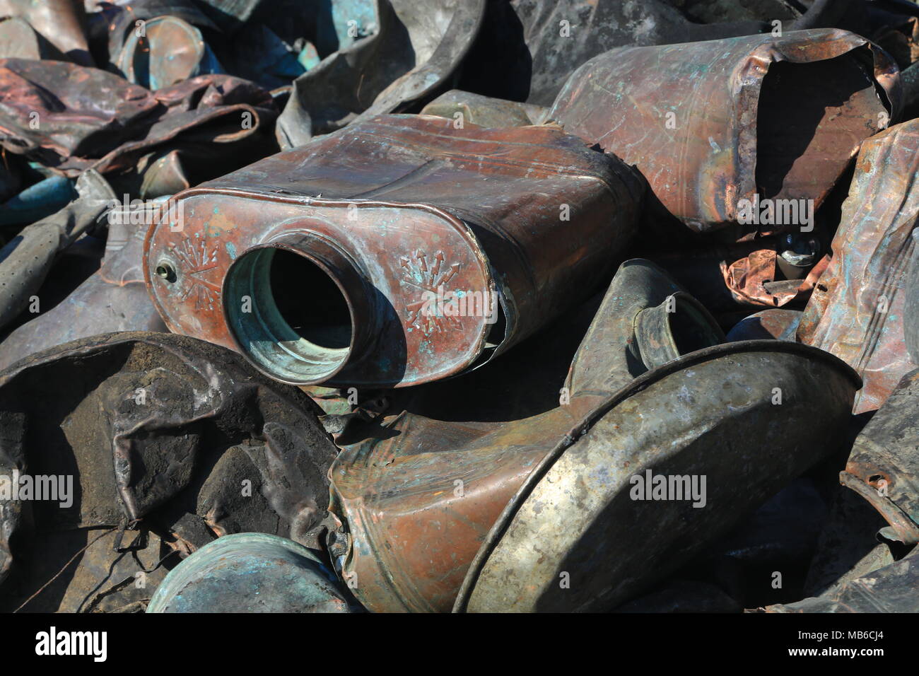 Metal trash for scrap Stock Photo - Alamy
