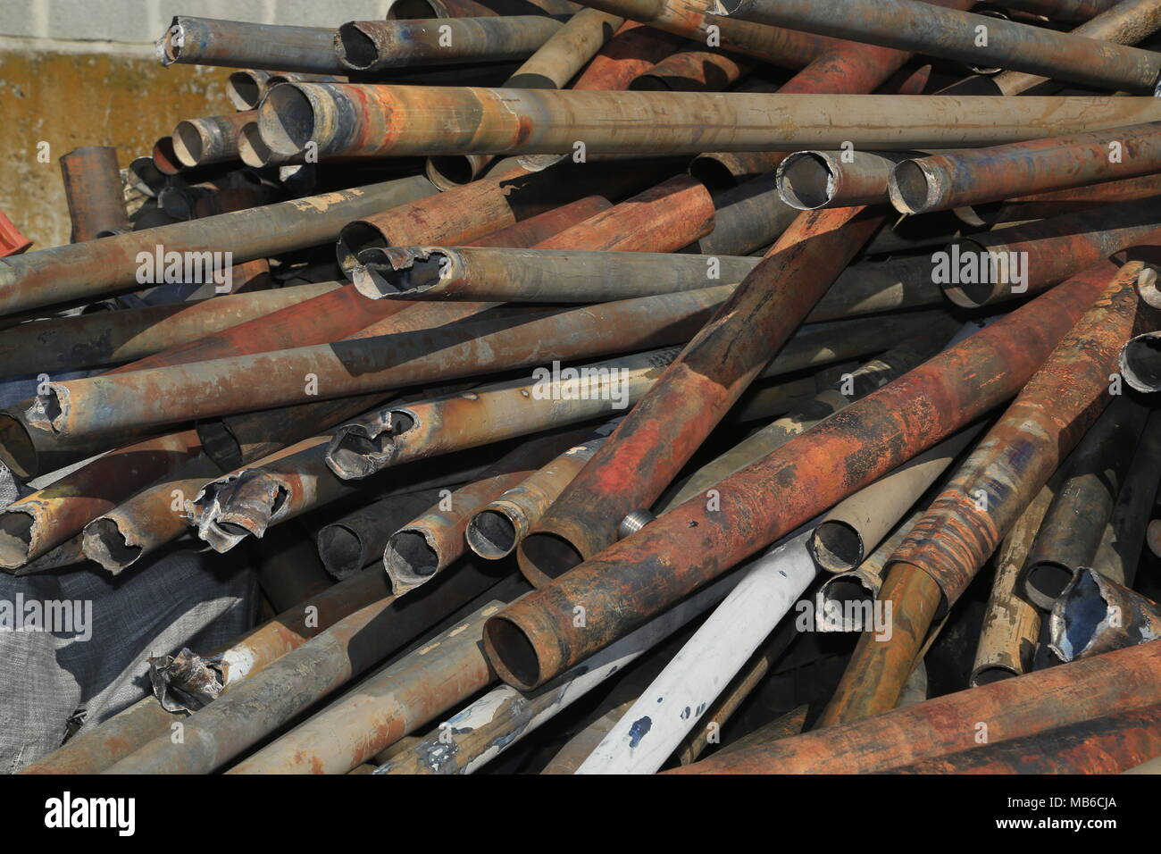 Scrap metal pipe hires stock photography and images Alamy