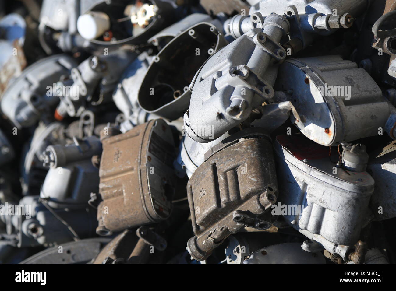 Metal trash for scrap Stock Photo - Alamy