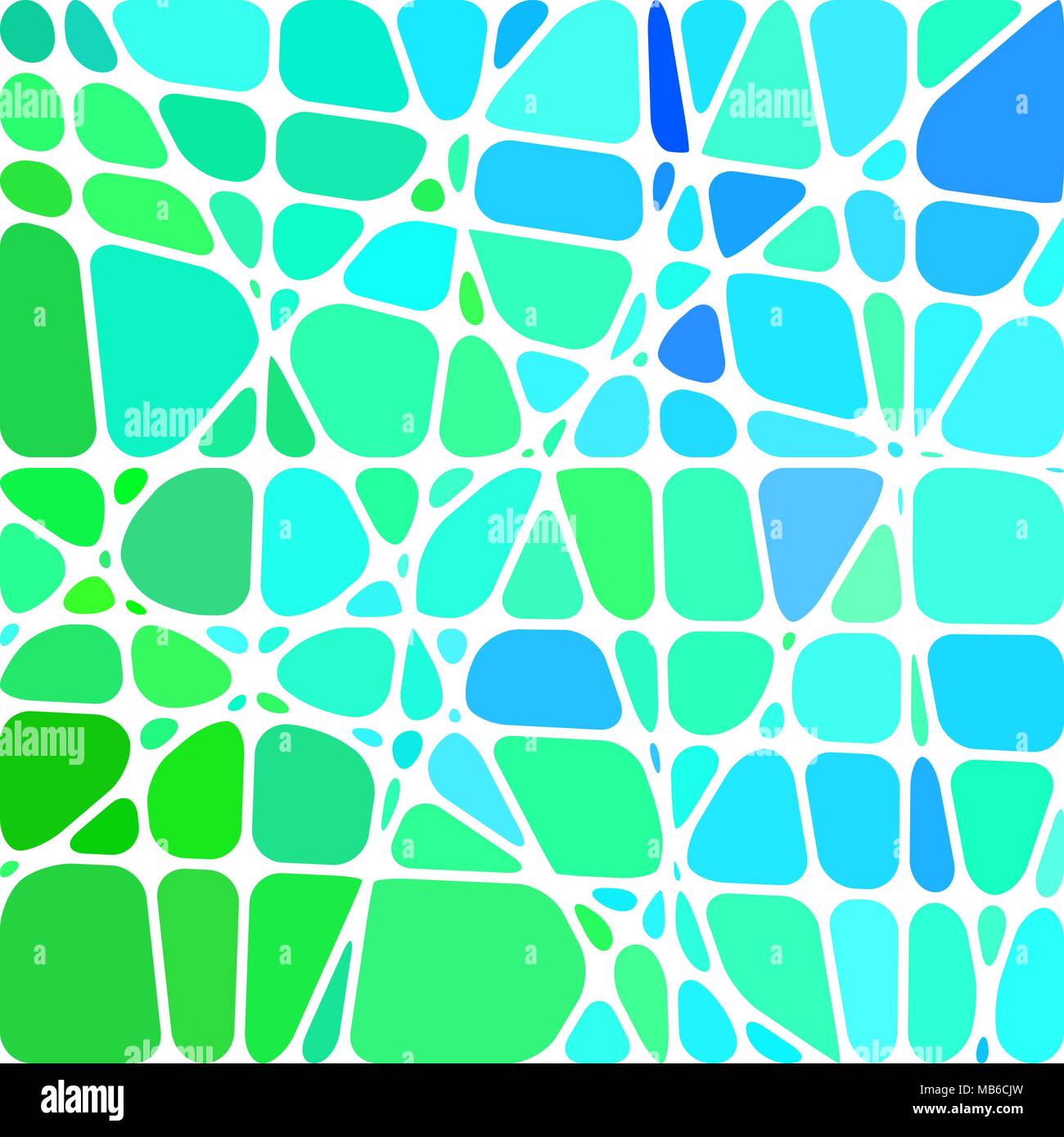 abstract vector stained-glass mosaic background - light blue Stock ...