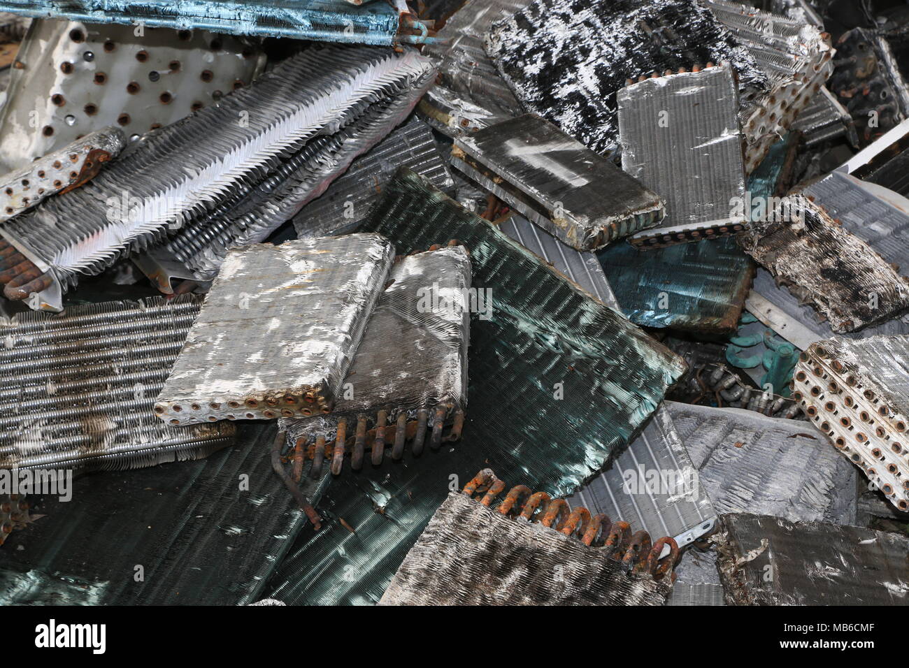 Metal trash for scrap Stock Photo - Alamy
