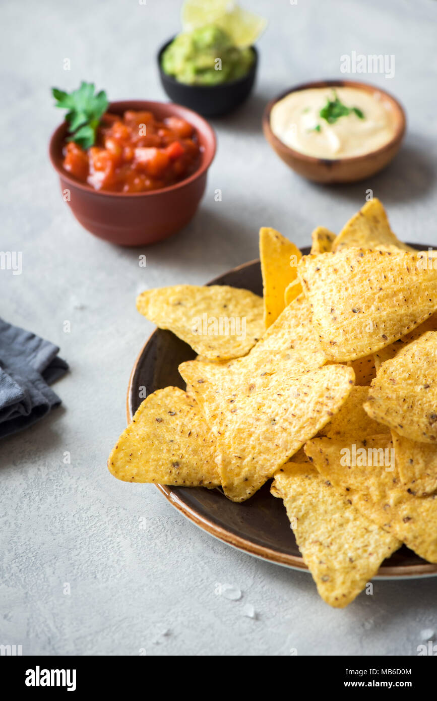 Nachos Chips And Assorted Dip Sauces Tortilla Corn Nachos Chips With Salsa Melted Cheese And Guacamole Mexican Snacks Stock Photo Alamy,Gerbera Daisies