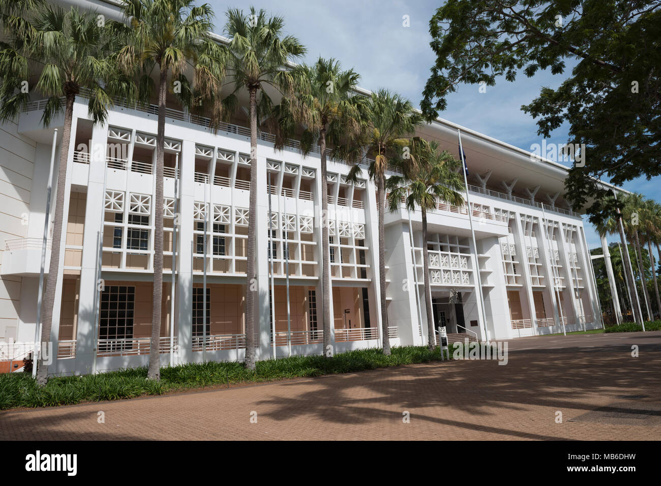 Darwin Built Features Parliament House in Darwin, Northern Territory, Australia. The building ...