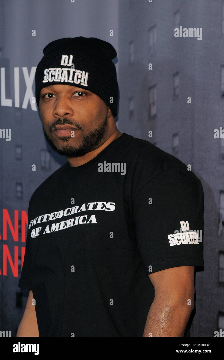 NEW YORK, NY - MARCH 19: DJ Scratch attends the 'Roxanne Roxanne' New ...