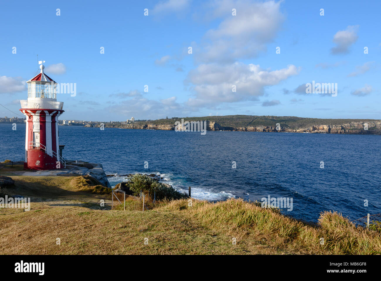 Hornby Lighthouse on South Head in Sydney during the afternoon Stock Photo