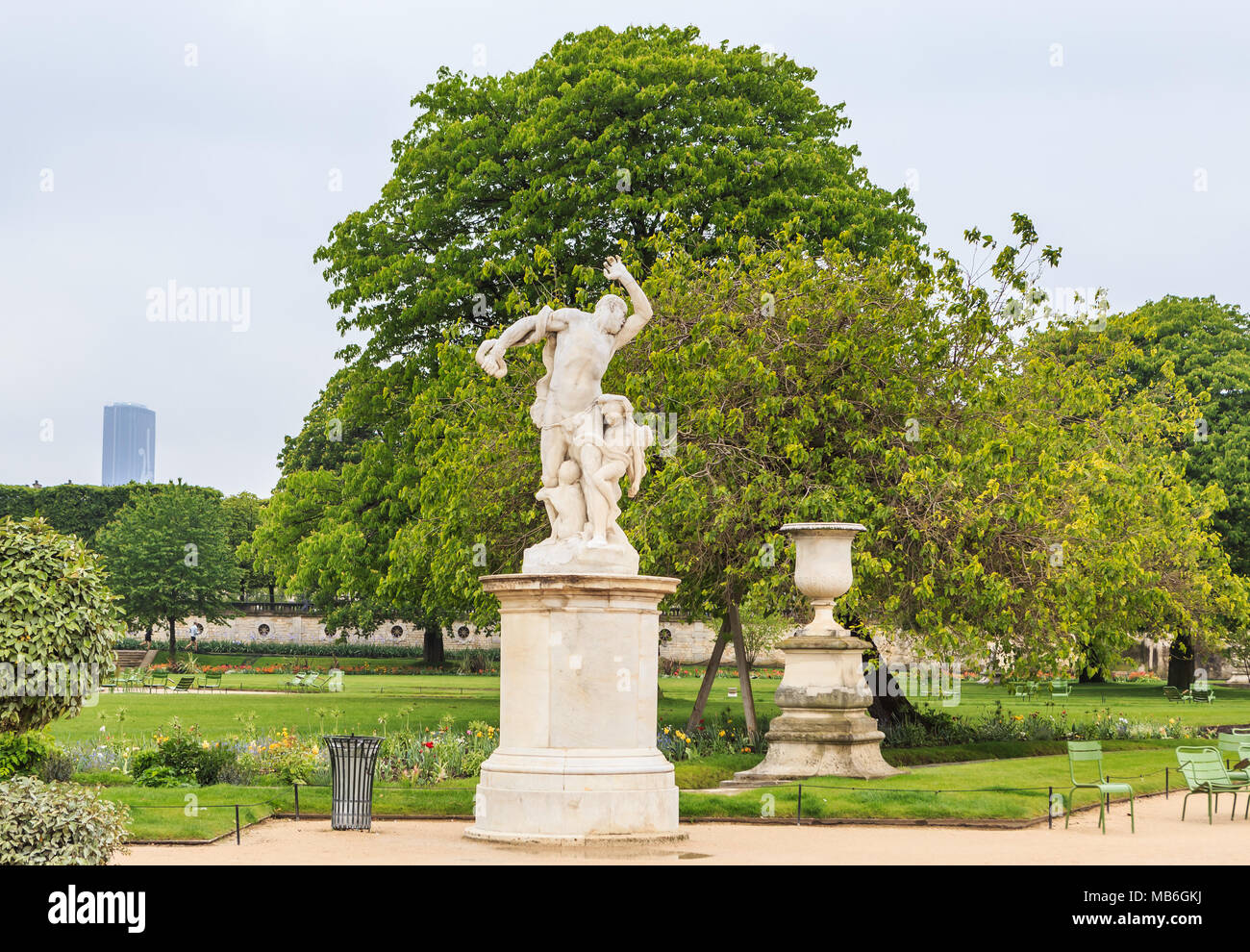 Sculptures in famous Tuileries Garden (Jardin des Tuileries) near Louvre  museum in Paris, France Stock Photo - Alamy