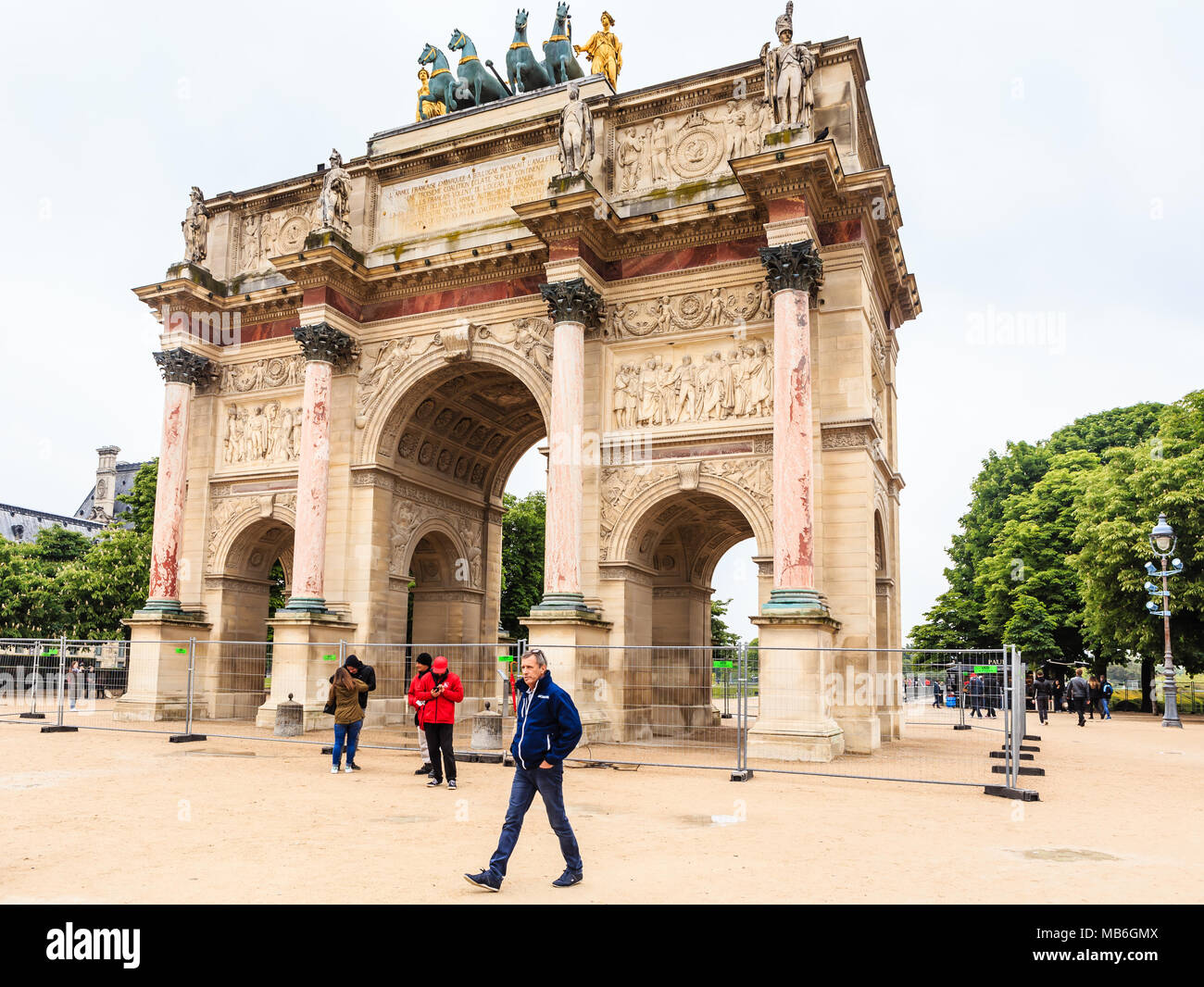 The Arc de Triomphe du Carrousel is a triumphal arch in Paris, located ...