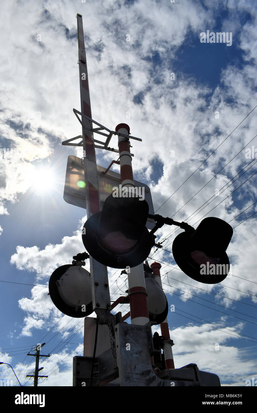 level crossing. Stock Photo