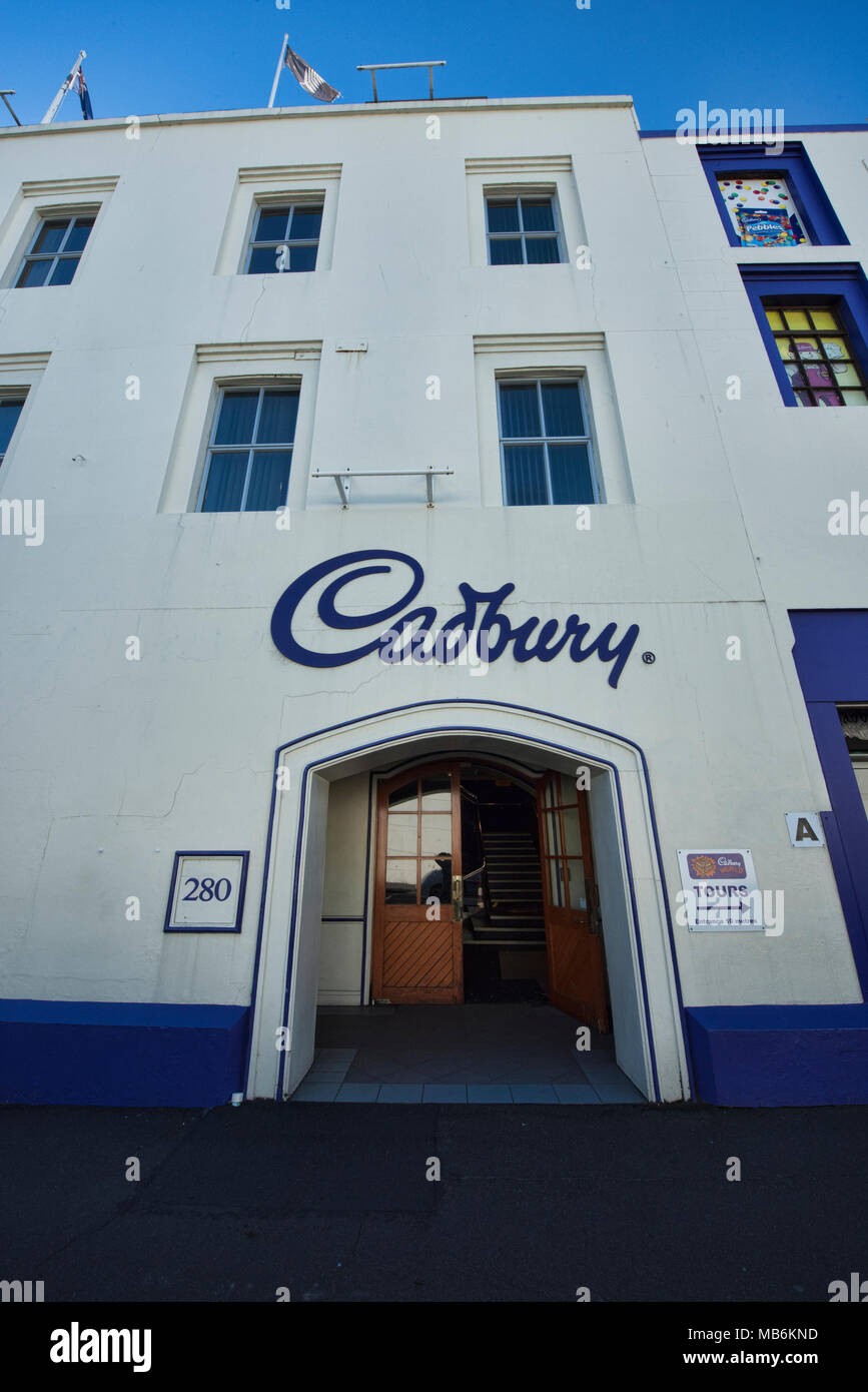 Cadbury Chocolate Factory, Dunedin, New Zealand Stock Photo