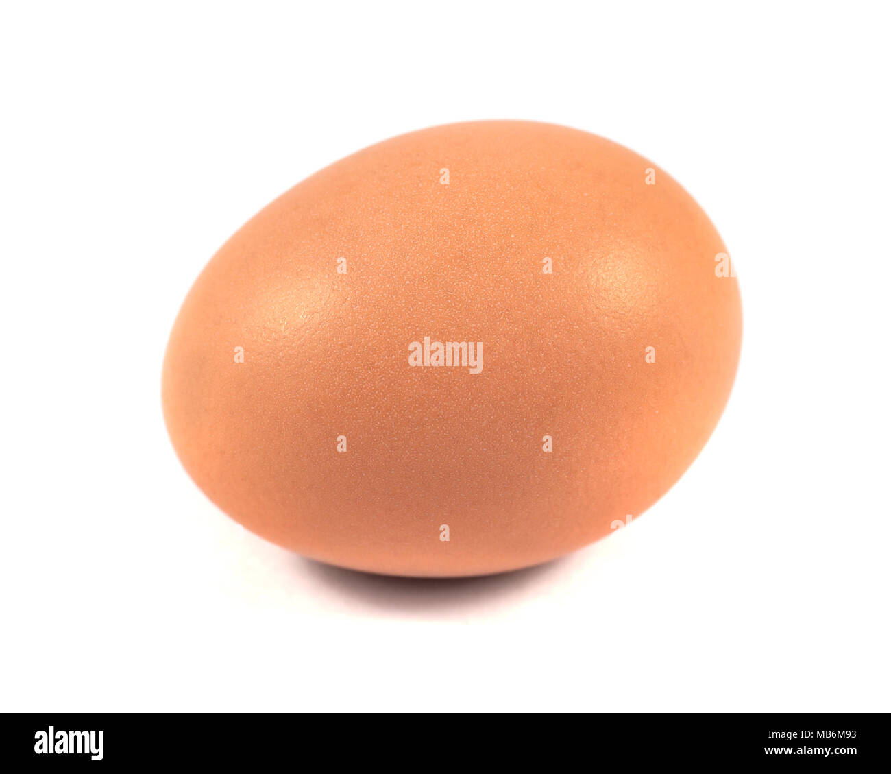 Single brown chicken egg isolated on white Stock Photo - Alamy
