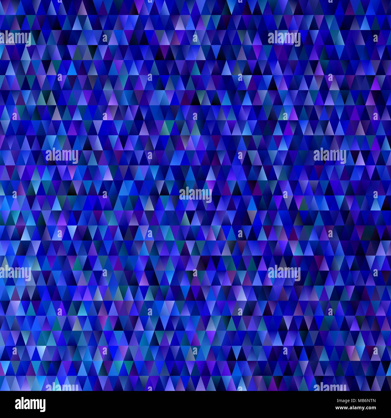 Dark blue abstract gradient geometrical triangle polygon pattern background Stock Vector