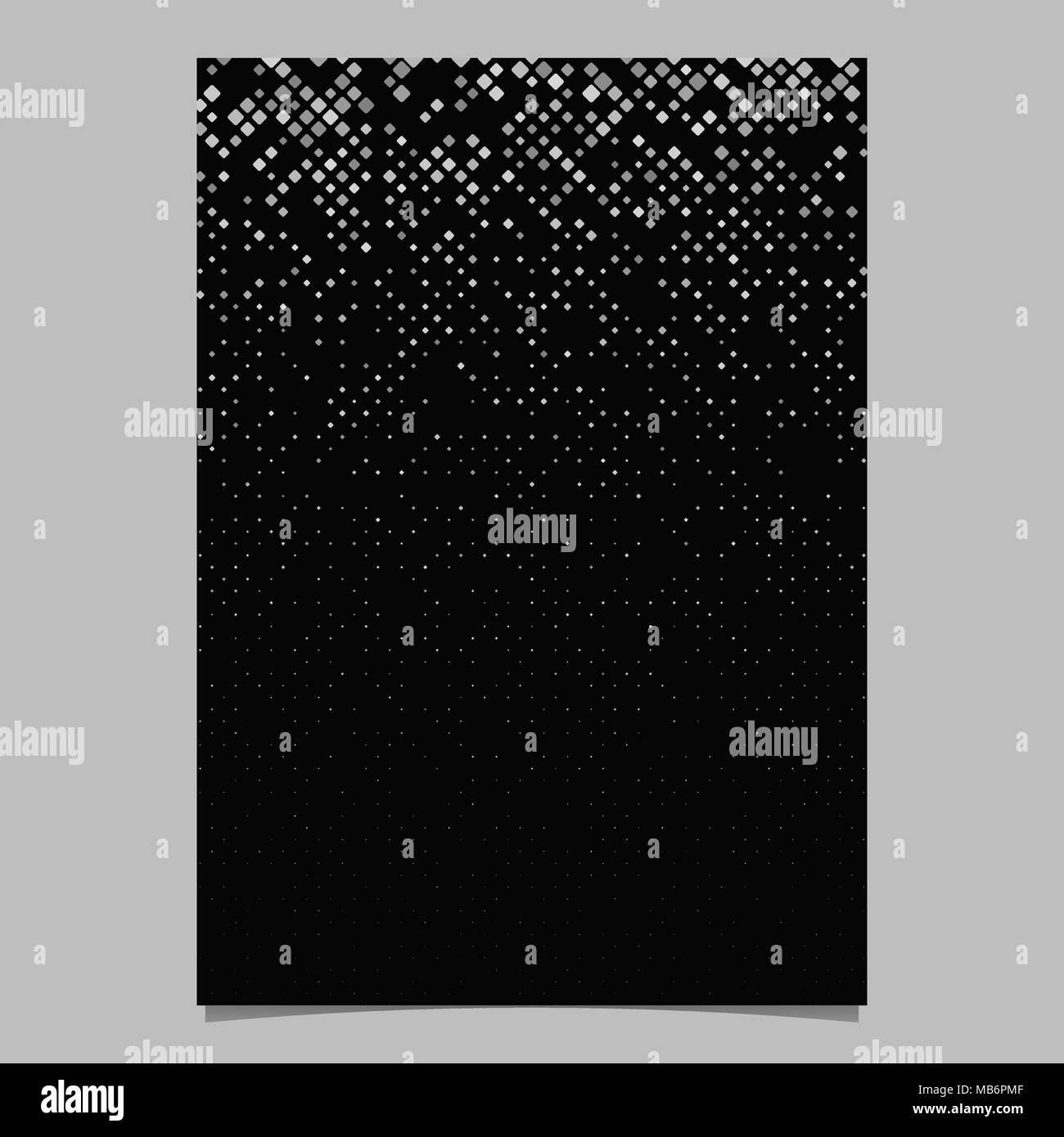 Abstract square pattern flyer template Stock Vector