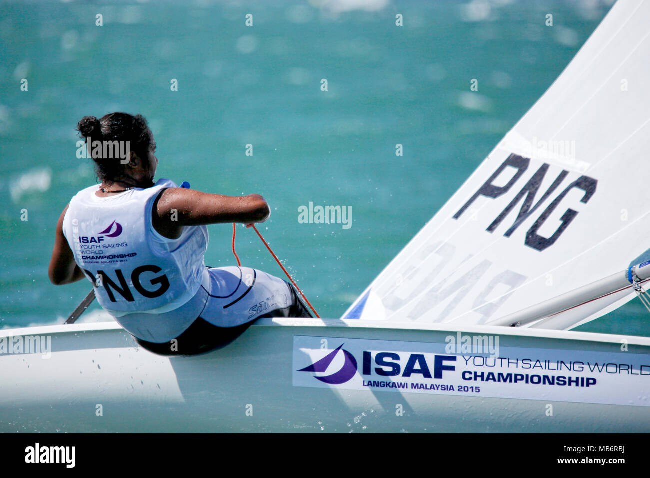 Papua New Guinea Laser Radial Women Helm PNGRN2 RoseLee Numa Day1, 2015 Youth Sailing World