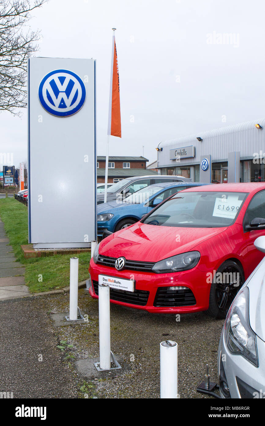 VW Volkswagen dealership selling diesel powered cars vehicles on