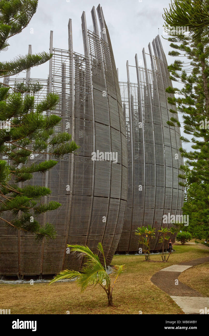 Jean Marie Tjibaou Cultural Centre In Noumea New Caledonia Stock Photo Jean Marie Tjibaou Cultural Centre In Noumea New Caledonia Stock Photo