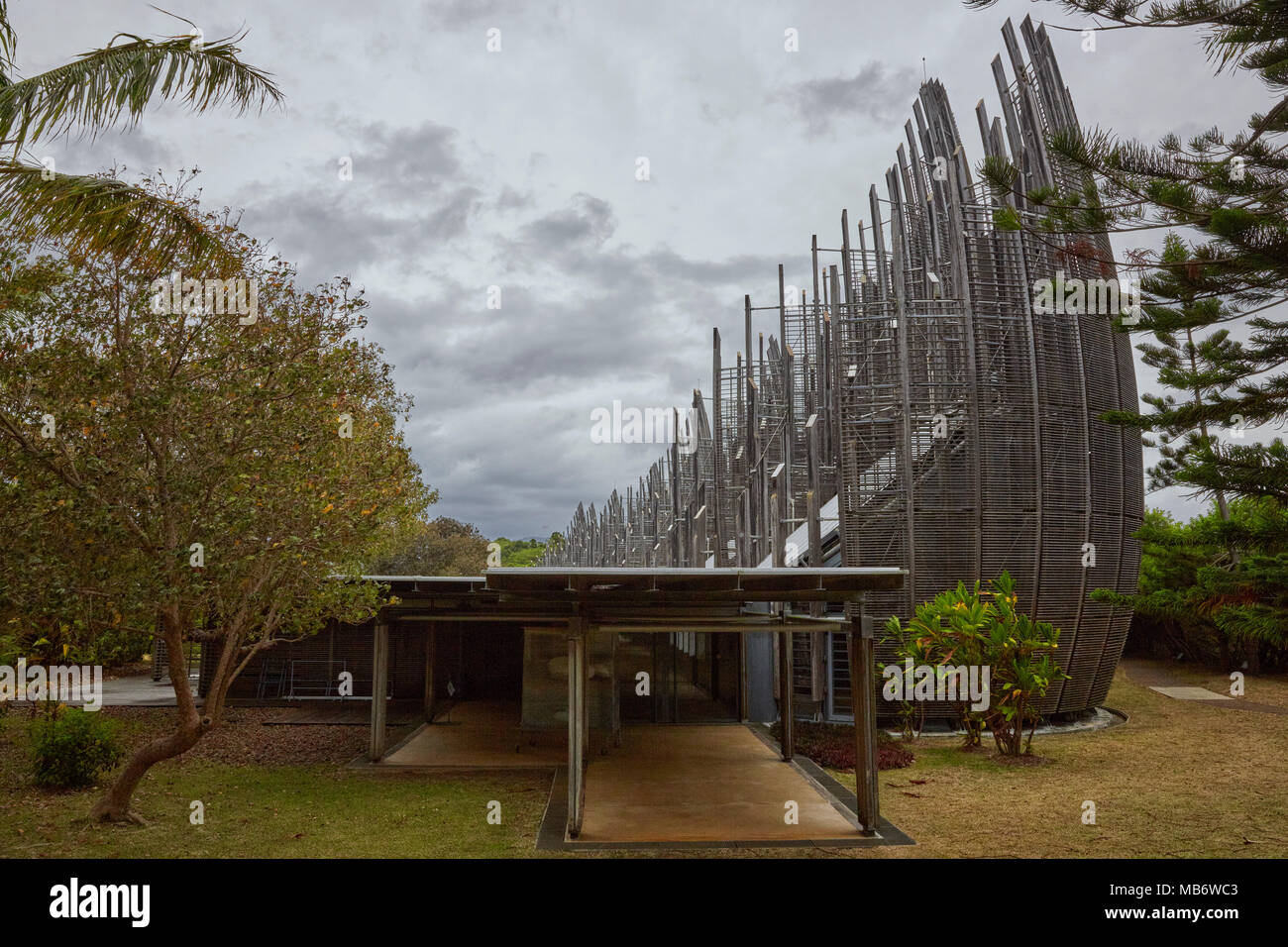 Jean Marie Tjibaou Cultural Centre In Noumea New Caledonia Stock Photo Jean Marie Tjibaou Cultural Centre In Noumea New Caledonia Stock Photo