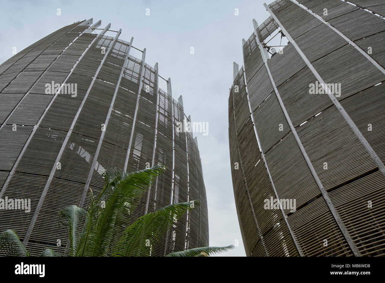 Jean-Marie Tjibaou Cultural Centre in Noumea, New Caledonia Stock Photo