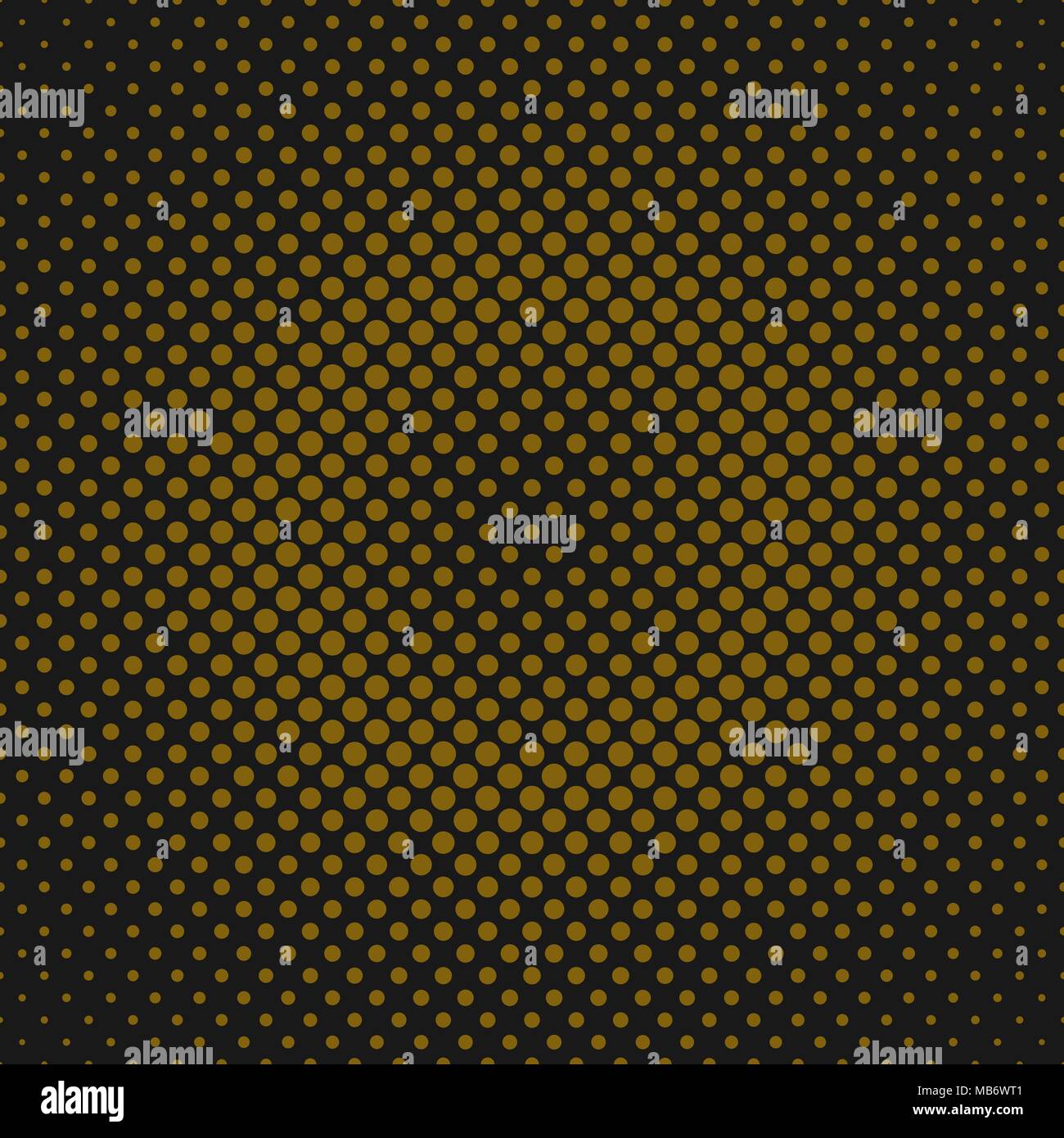 Retro halftone dot pattern background - vector graphic from circles ...