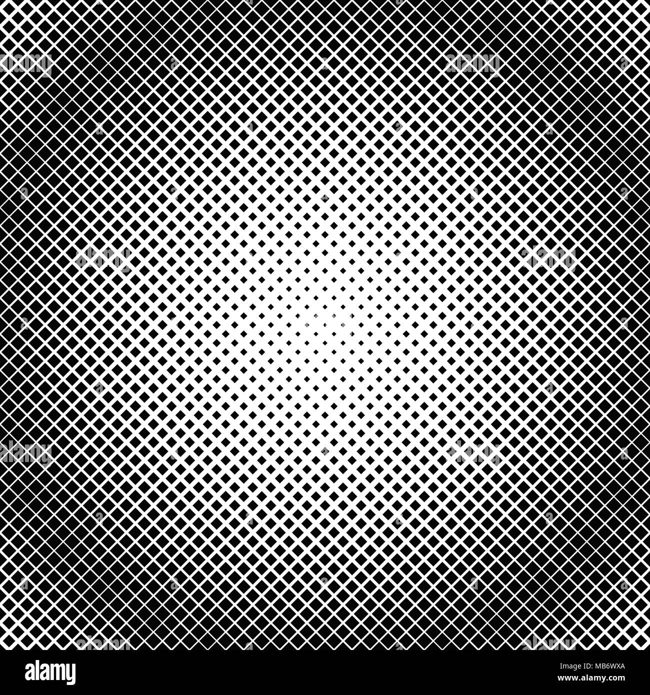 Geometrical halftone diagonal square background pattern template Stock Vector