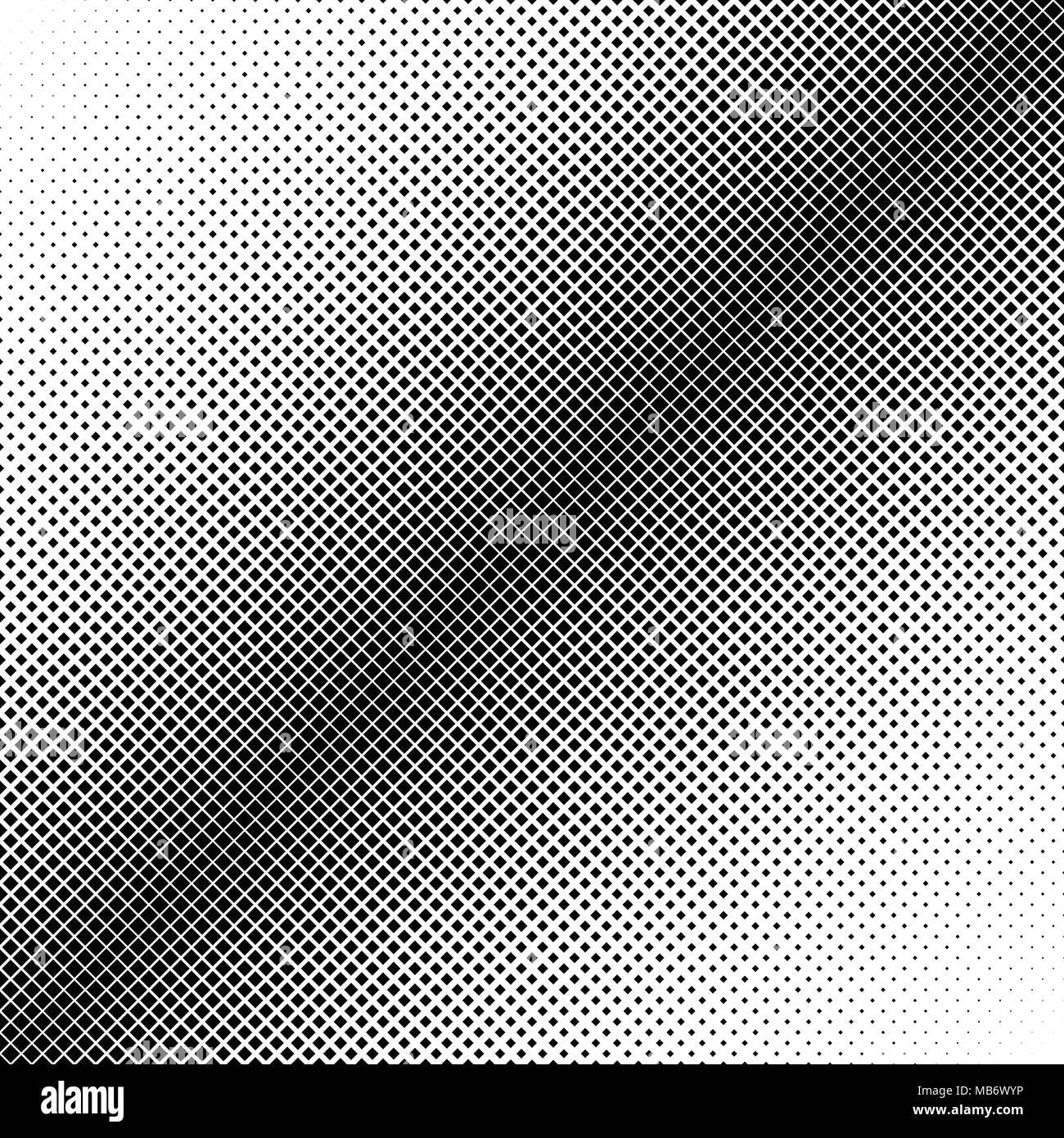 Geometrical halftone square pattern background Stock Vector