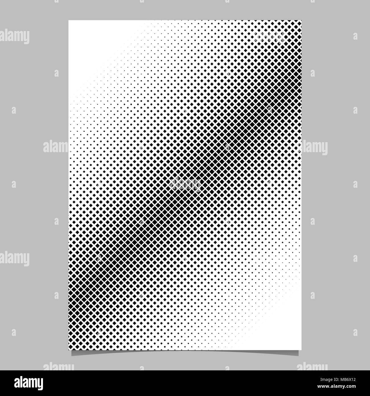 Geometrical abstract halftone square pattern background page template ...