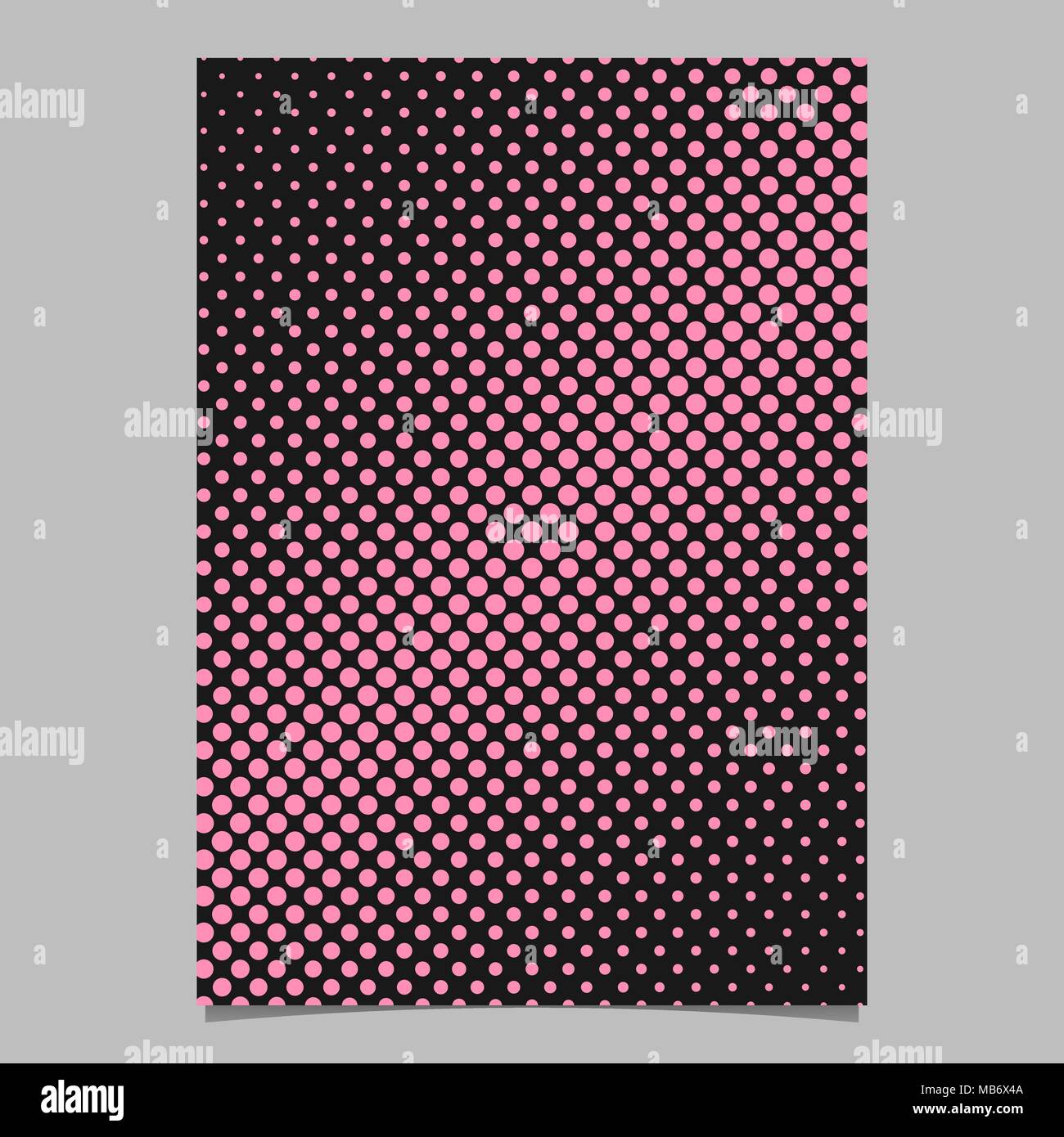 Geometric halftone circle pattern background flyer template design ...