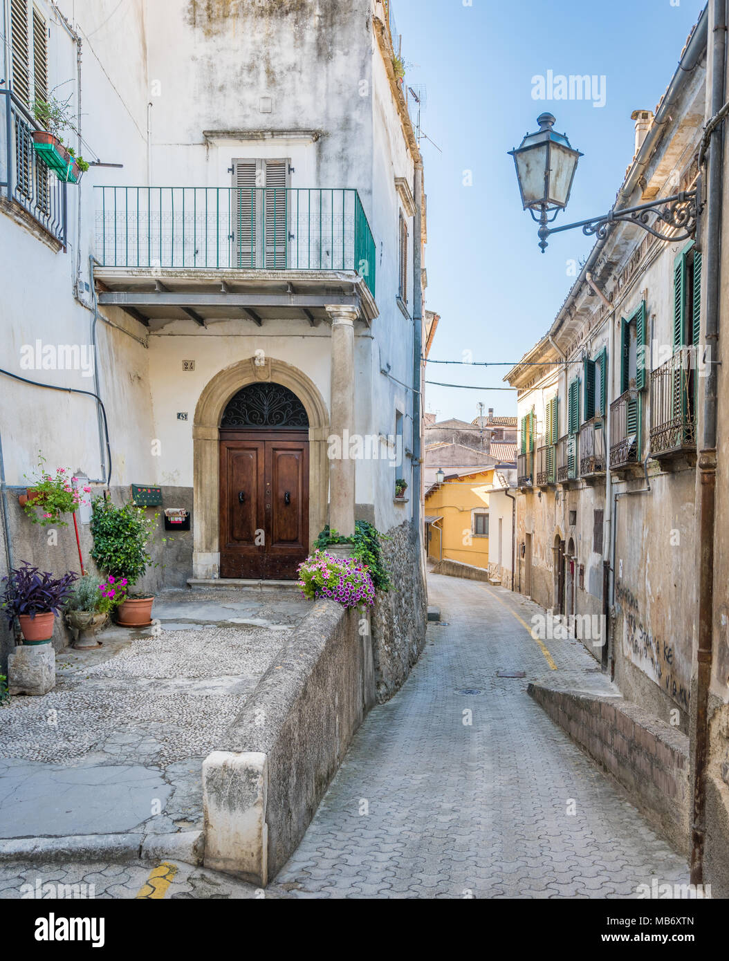 Popoli on a summer afternoon, province of Pescara, Abruzzo, central
