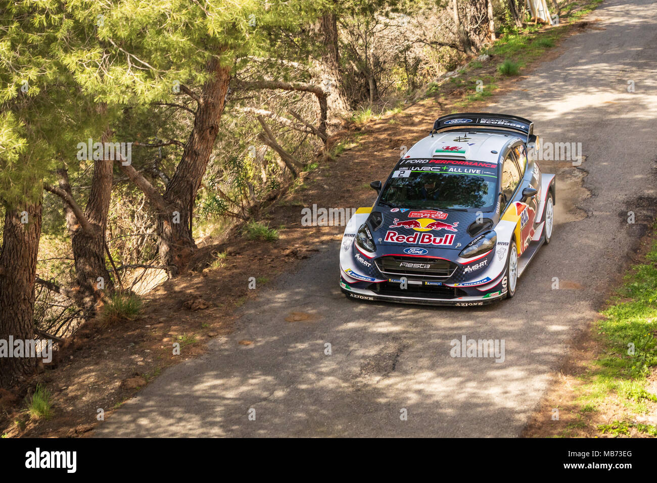 Novella Corsica 7th April 2018 E Evans P Mills Compete In Special Stage Ss7 At