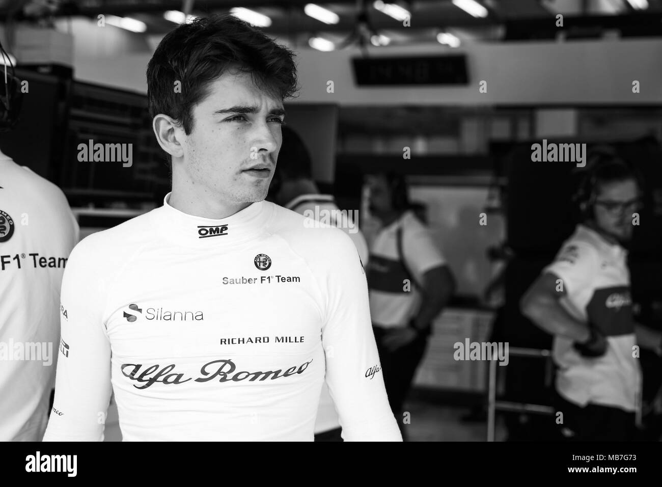 Sauber C37 Charles Leclerc Black And White Stock Photos And Images Alamy