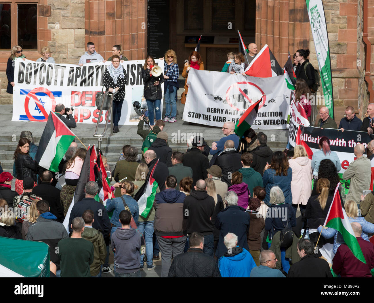 IRELAND PALESTINE SOLIDARITY CAMPAIGN Rally in Derry/Londonderry