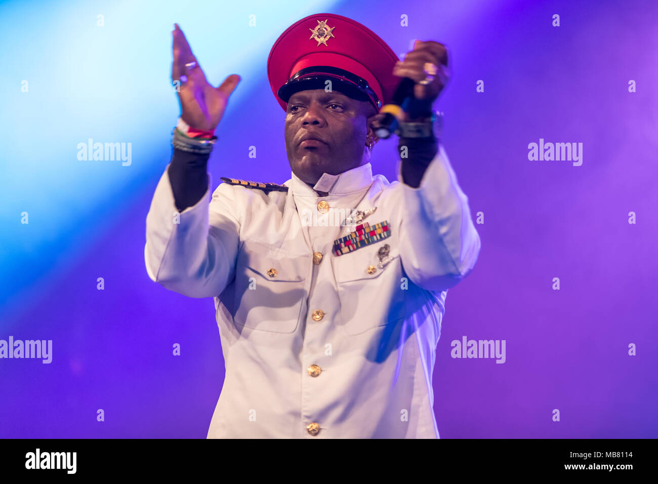 The German Eurodance duo Captain Jack with Bruce Eric Lacy and Michelle  Stanley live at Schüür Lucerne, Switzerland Stock Photo - Alamy