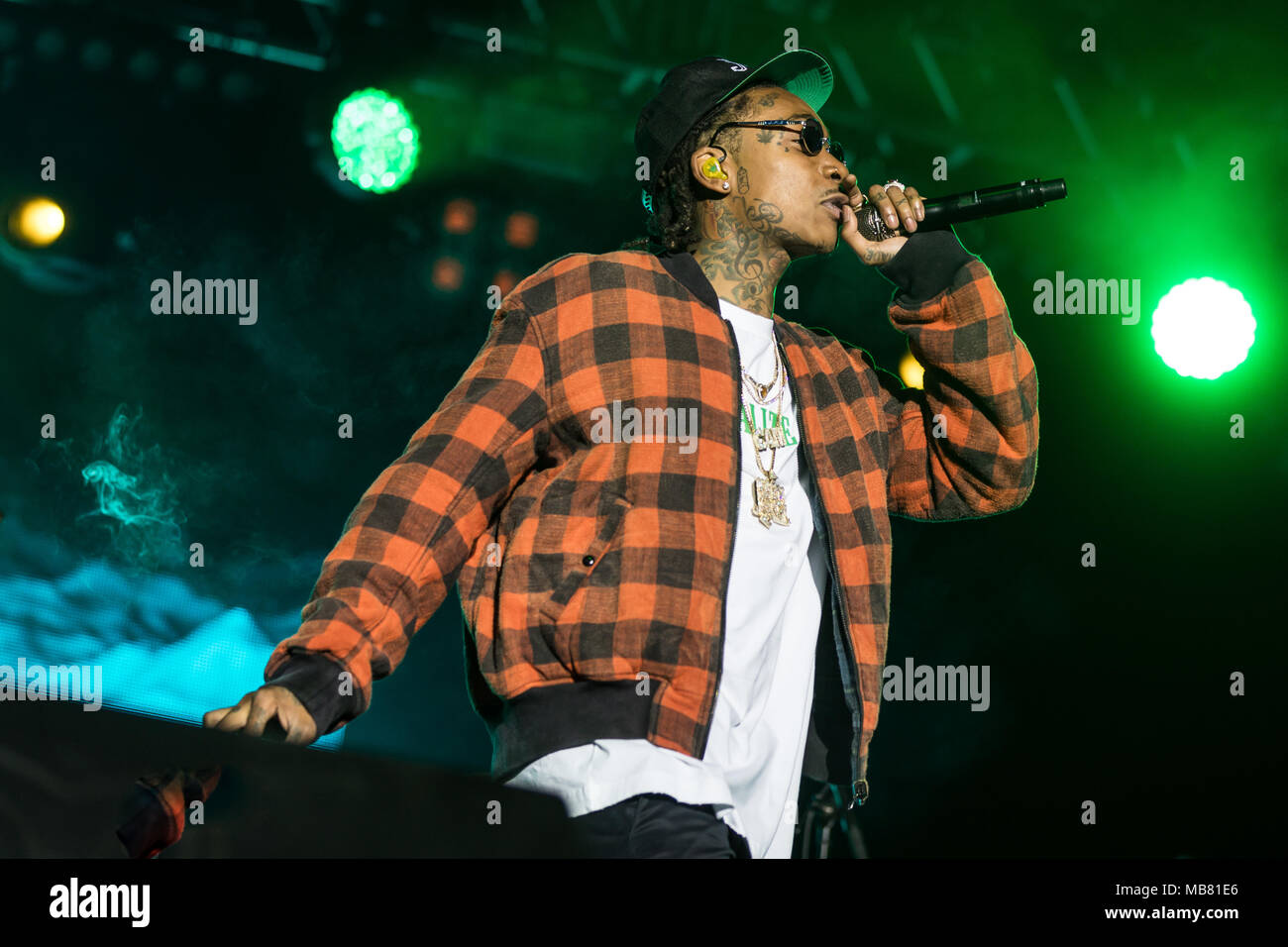 The American rapper Wiz Khalifa live at the 26th Heitere Open Air in ...