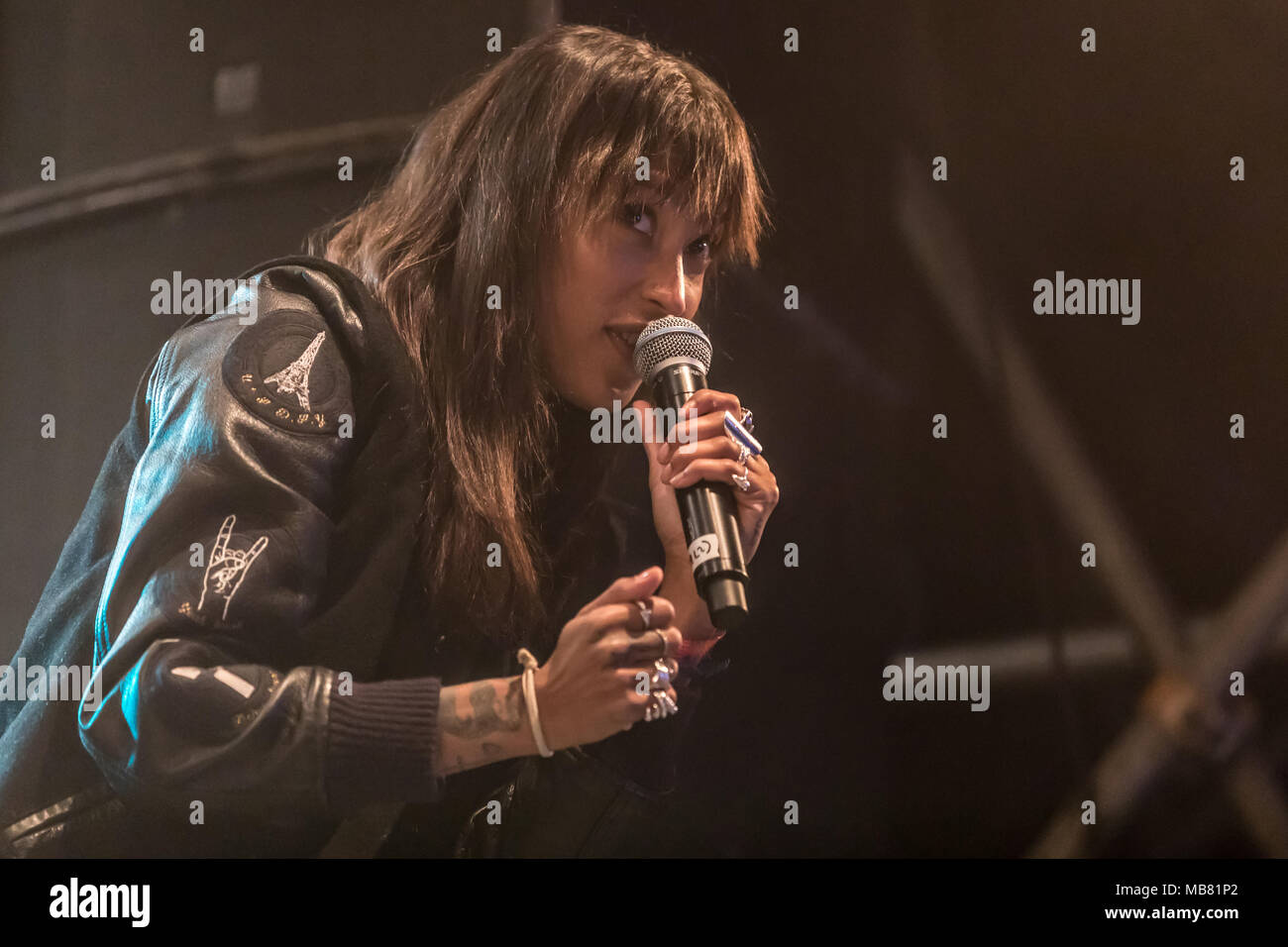 The Swedish electropop duo Icona Pop with singers Aino Jawo and Caroline  Hjelt, live at the 27th Heitere Open Air in Zofingen Stock Photo - Alamy