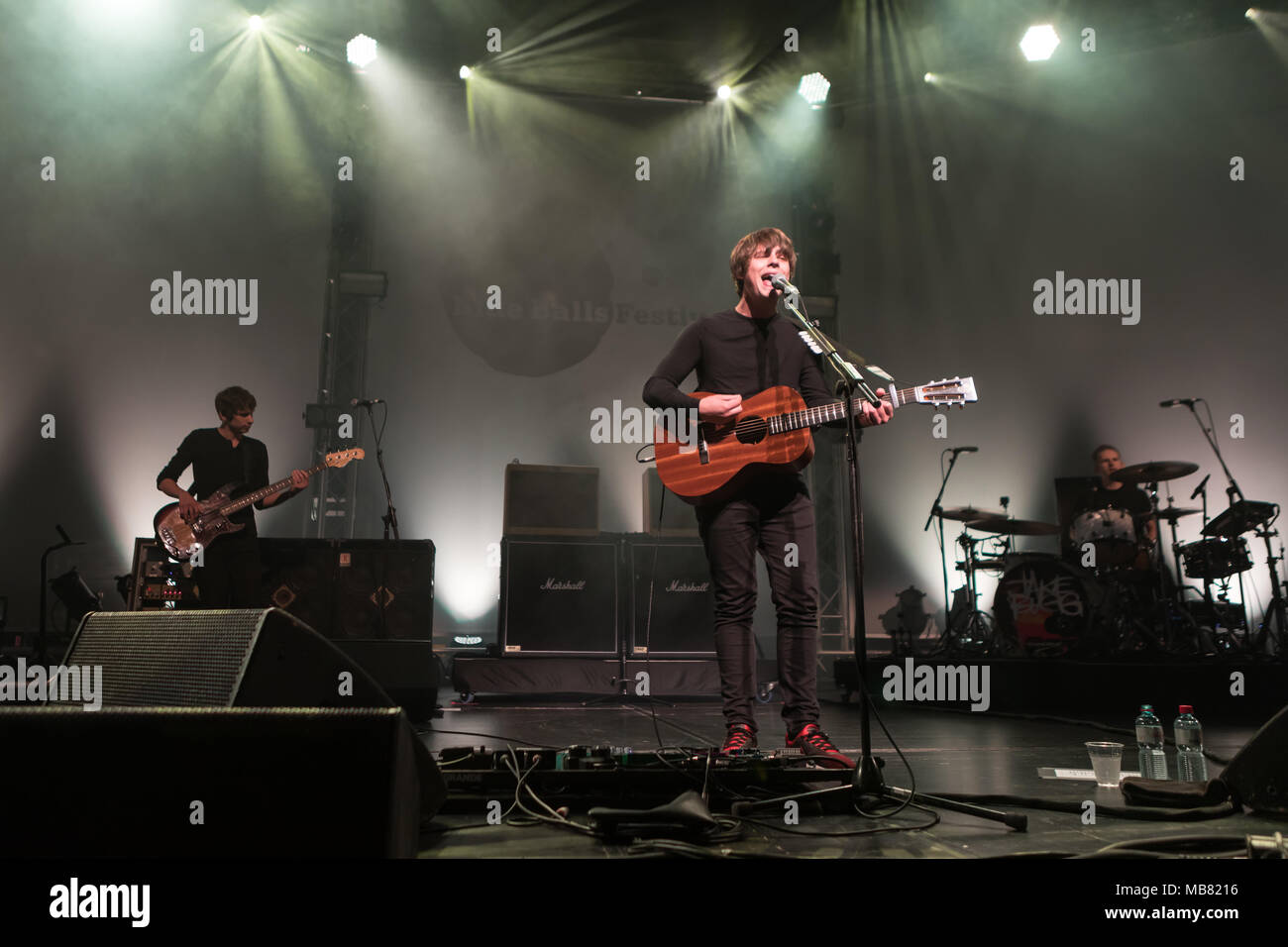 The British singer and songwriter Jake Bugg live at the 25th Blue Balls Festival in Lucerne, Switzerland Stock Photo