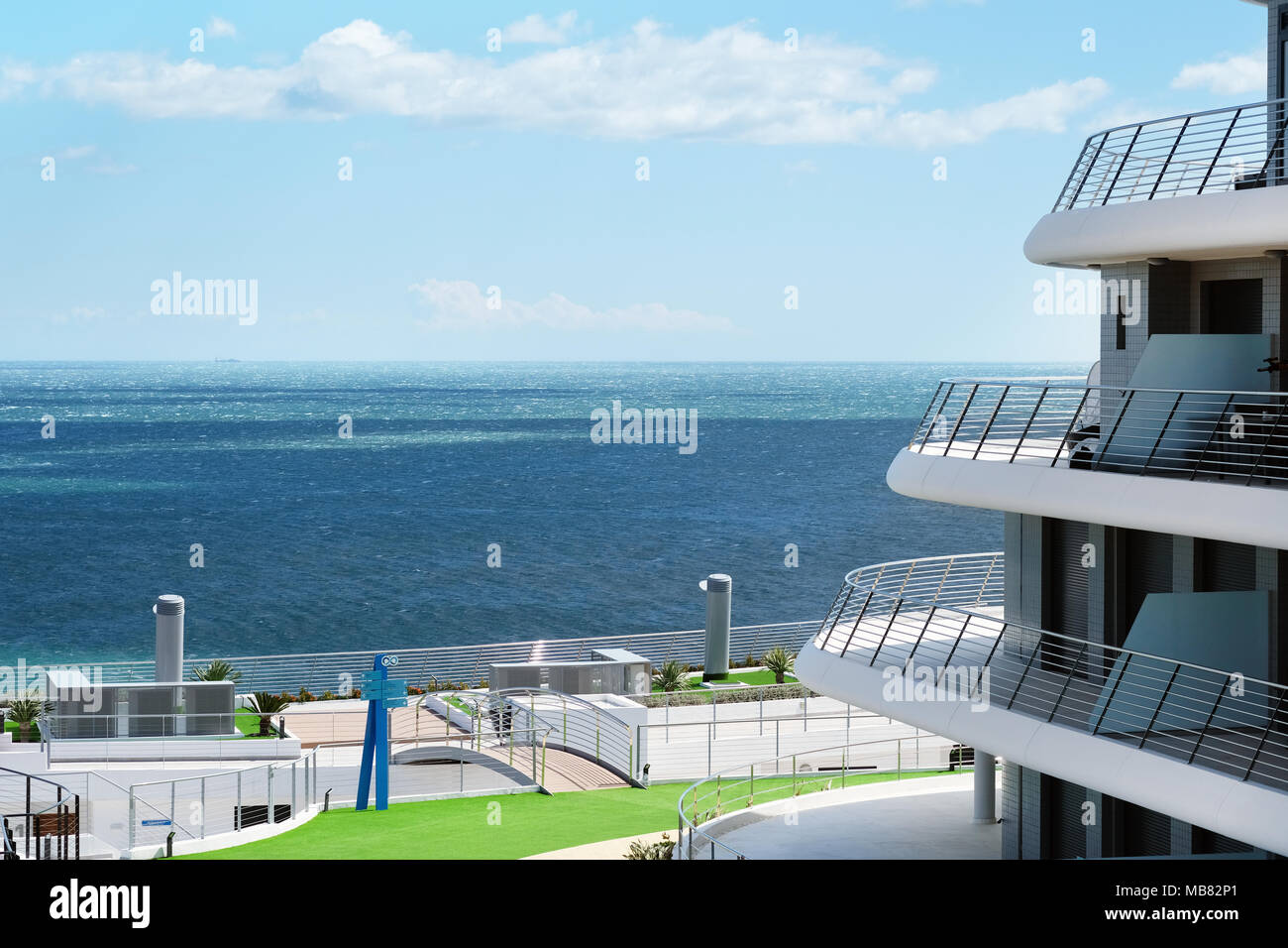 Mediterranean sea balcony hi-res stock photography and images - Alamy