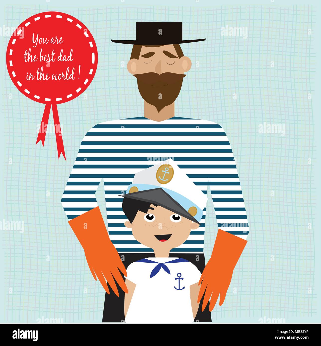 Navy sailor and family Stock Vector Images Alamy