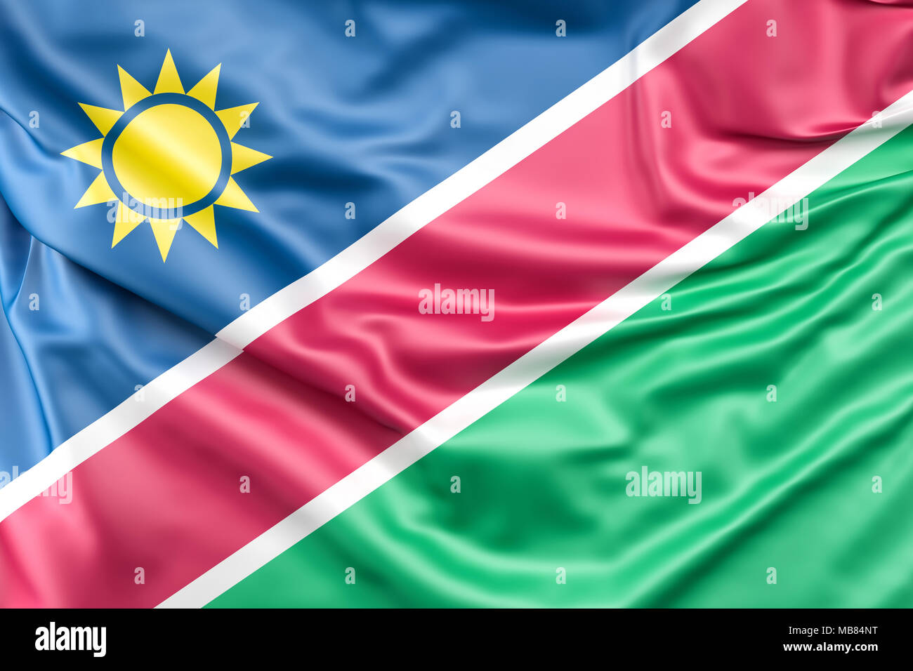 Flag of Namibia Stock Photo Alamy