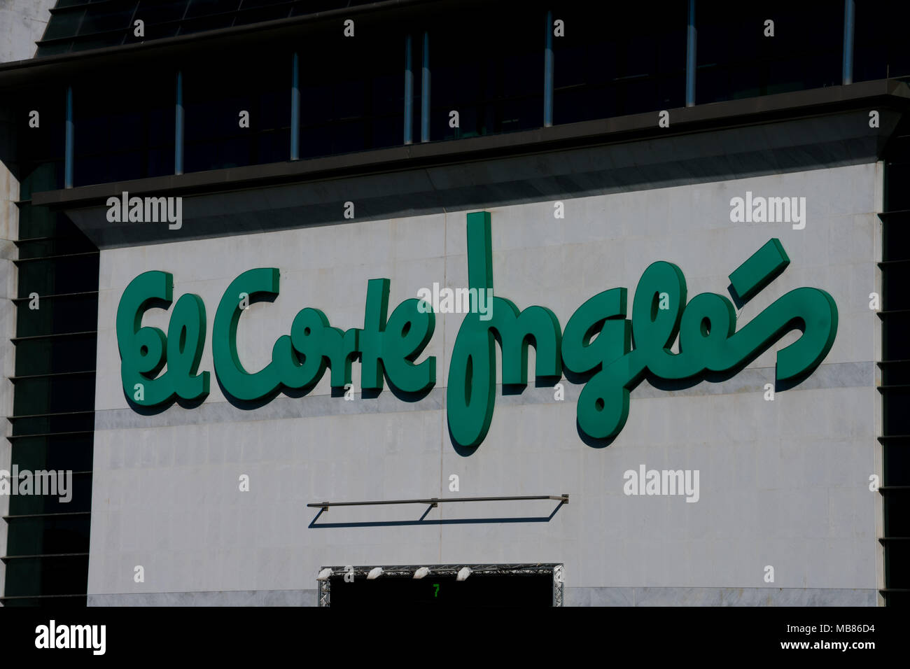 Lisbon. Portugal. January 28, 2018. Facade of the department store El