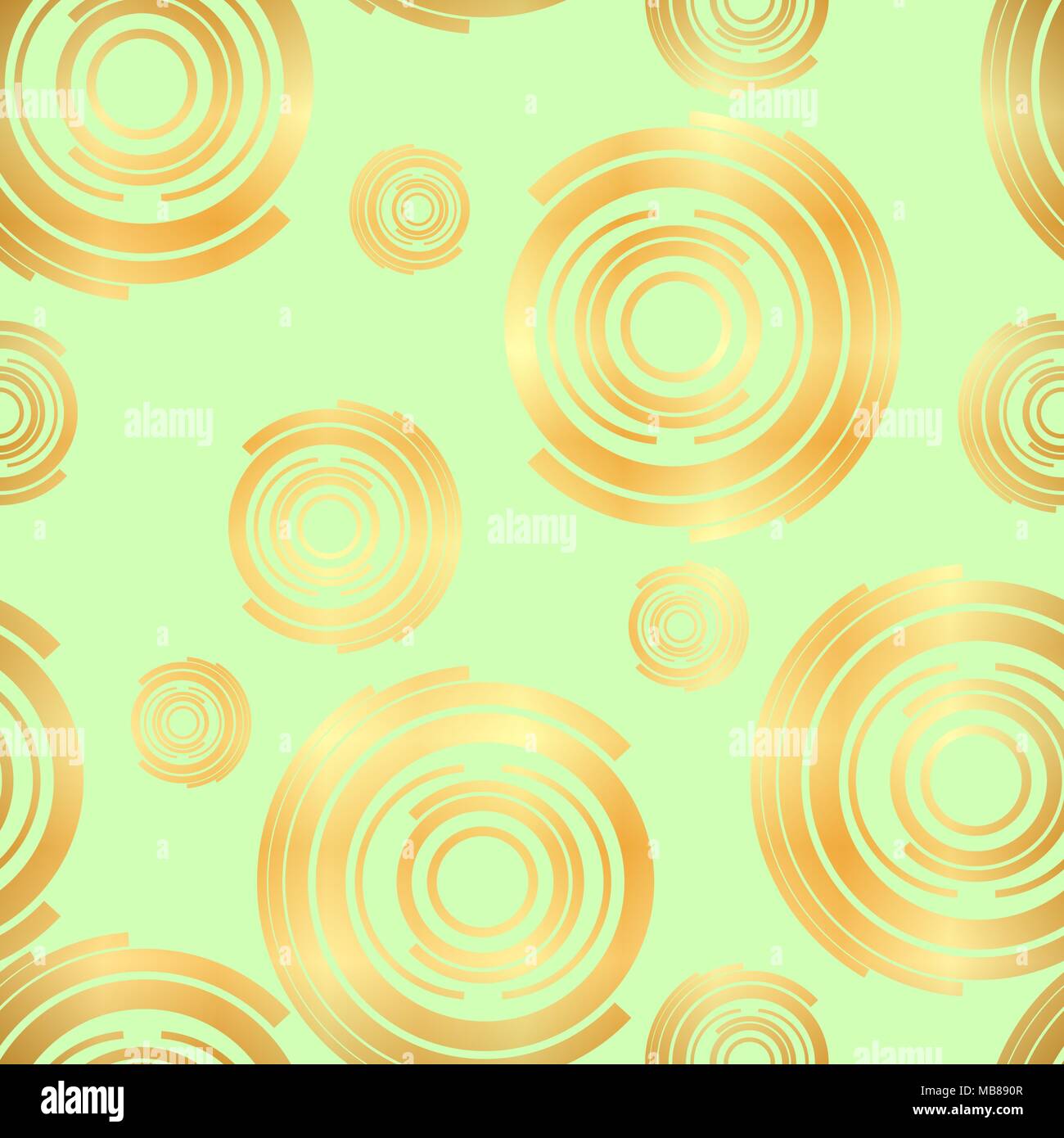 Classic seamless gold glitter pattern circle ornate. Seamless circles ...