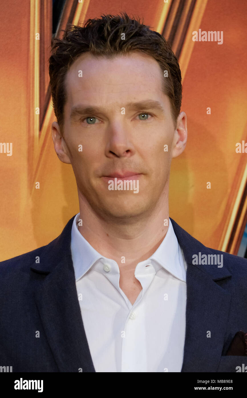 Benedict Cumberbatch at UK Fan Event of AVENGERS: INFINTY WAR on Sunday 8 April 2018 held at London Television Studios, White City, London. Pictured: Benedict Cumberbatch. Stock Photo