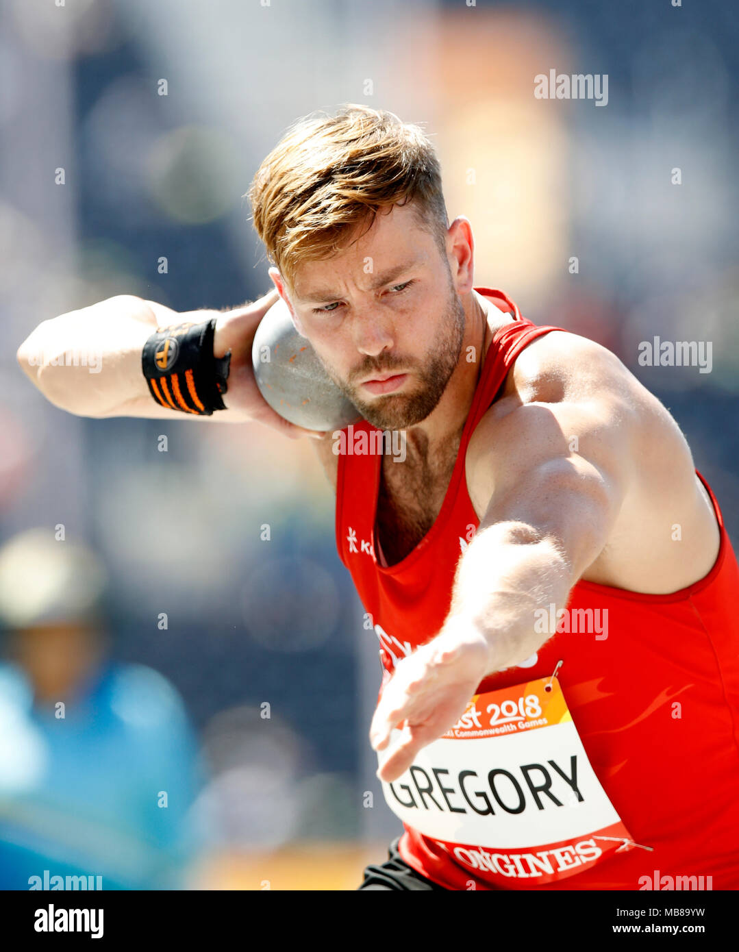 Wales' Ben Gregory during the Men's Decathlon Shot Put - Group A at the  Carrara Stadium during day five of the 2018 Commonwealth Games in the Gold  Coast, Australia Stock Photo - Alamy