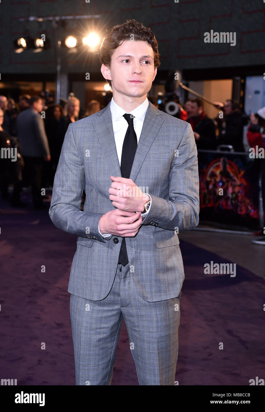 Tom Holland attending the Avengers: Infinity War UK Fan Event held at ...