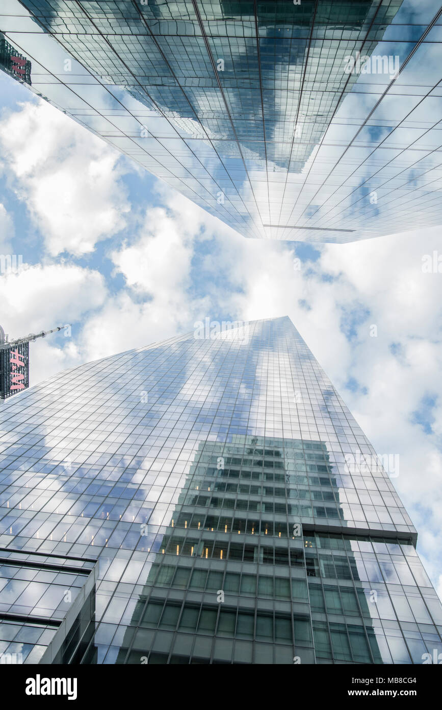 Beautiful view of Glass Skyscrapers