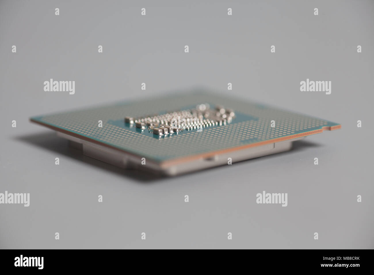 Central processing unit CPU processor microchip on gray Stock Photo - Alamy