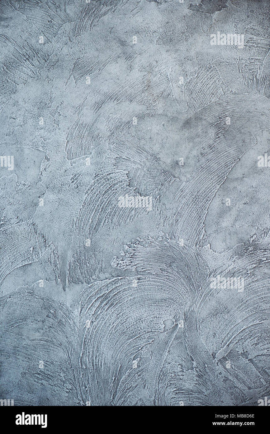 Rustic Putty Pattern Grey Texturized grey putty. Vintage or grungy background of venetian stucco ...