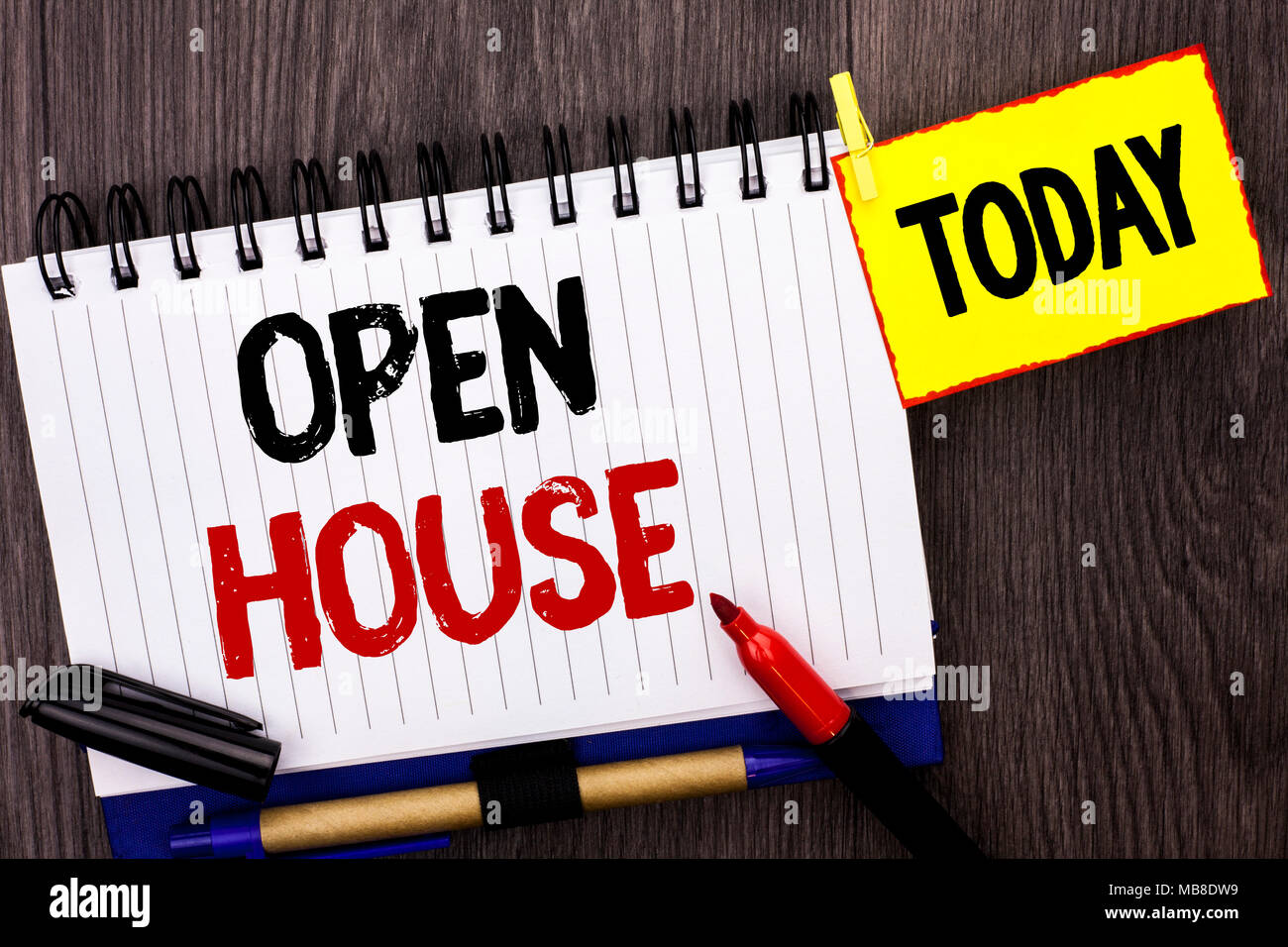 Word Writing Text Open House Business Concept For Home