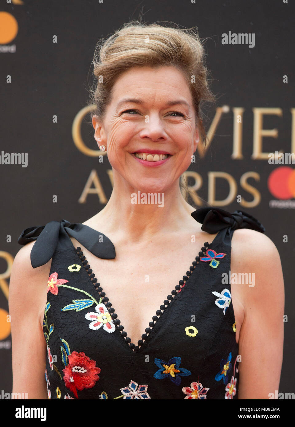 Janie Dee arriving for The Olivier Awards at the Royal Albert Hall in London. Stock Photo