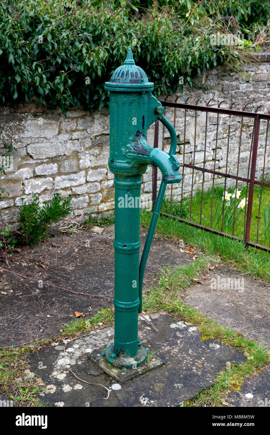 The village pump, Launton, Oxfordshire, England, UK Stock Photo Alamy