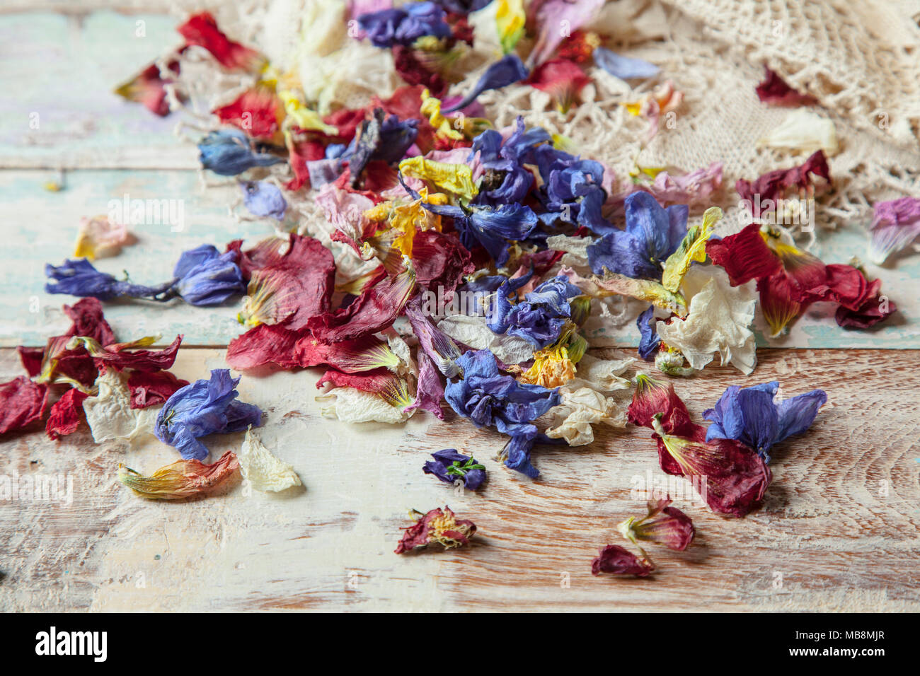 Mixed Rose Petals, Rustic Dried Flowers, Floral Confetti