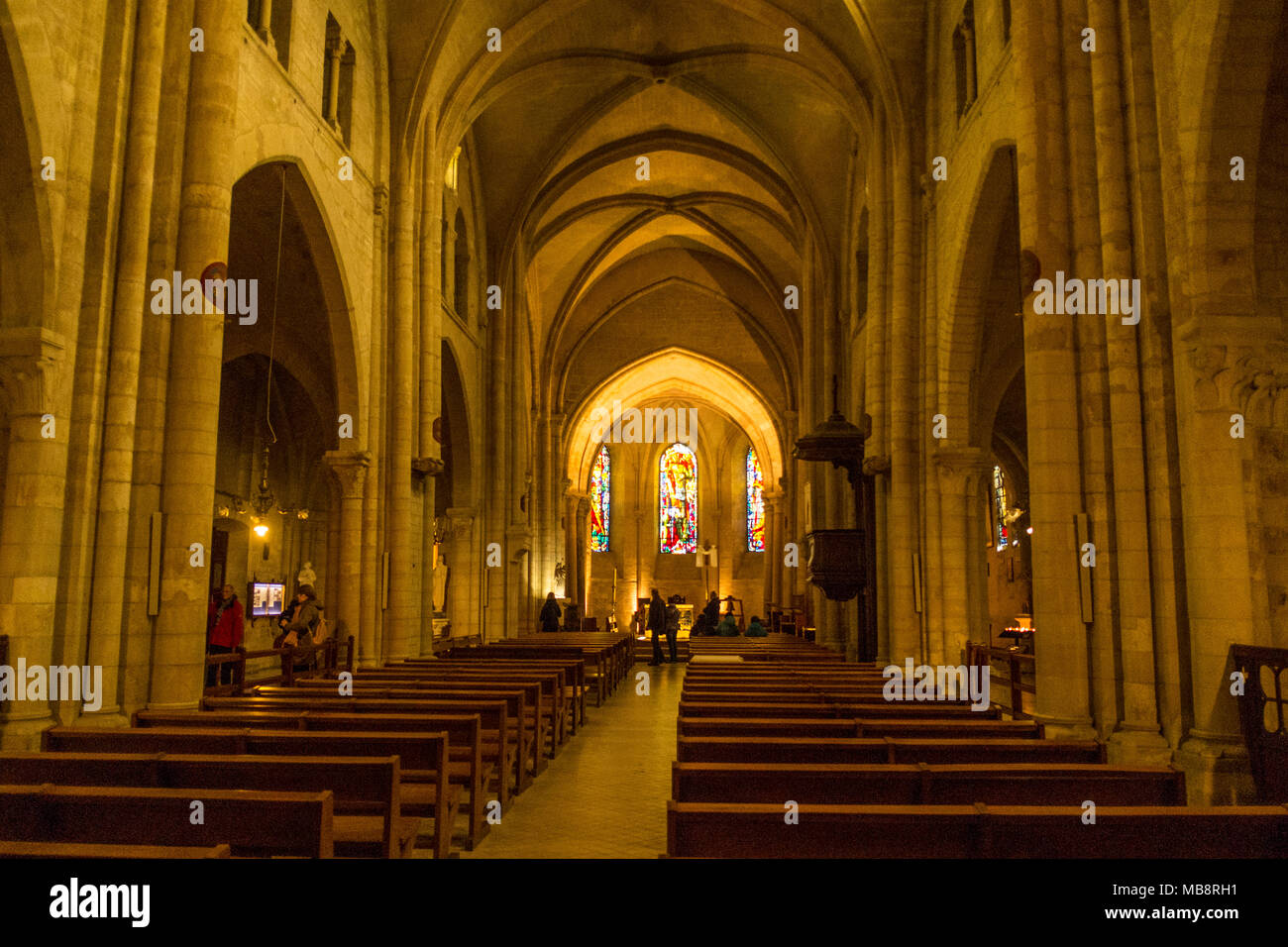 The Church of Saint-Pierre de Montmartre in Paris, France is one of the oldest surviving churches of Paris. Stock Photo